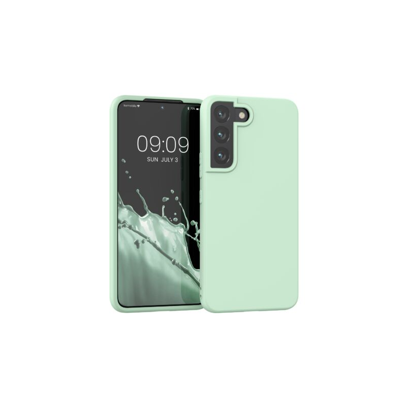 Husa Kwmobile pentru Samsung Galaxy S22, Silicon, Verde, 56758.50