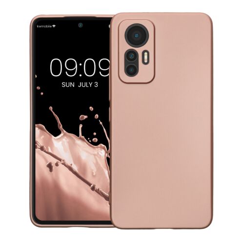 Husa Kwmobile pentru Xiaomi 12 Lite, Silicon, Rose Gold, 59407.31