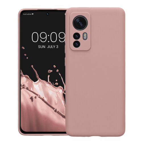 Husa Kwmobile pentru Xiaomi 12/12X, Silicon, Roz, 57124.193