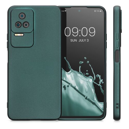 Husa Kwmobile pentru Xiaomi Poco F4, Silicon, Verde, 59238.14