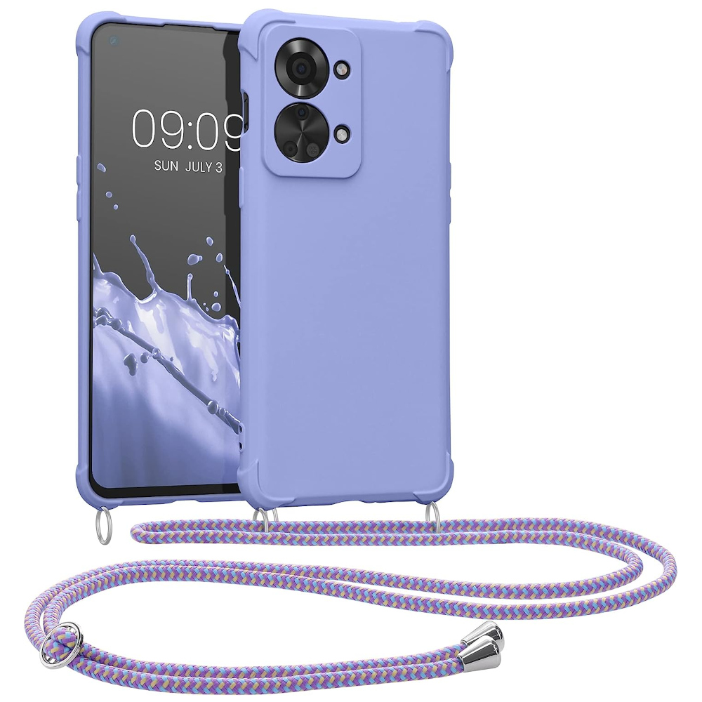 Husa Kwmobile pentru OnePlus Nord 2T, Silicon, Albastru, 58770.108