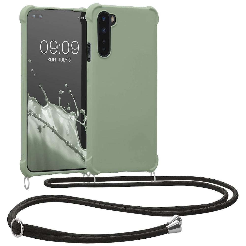 Husa Kwmobile pentru OnePlus Nord, Silicon, Verde, 55677.172