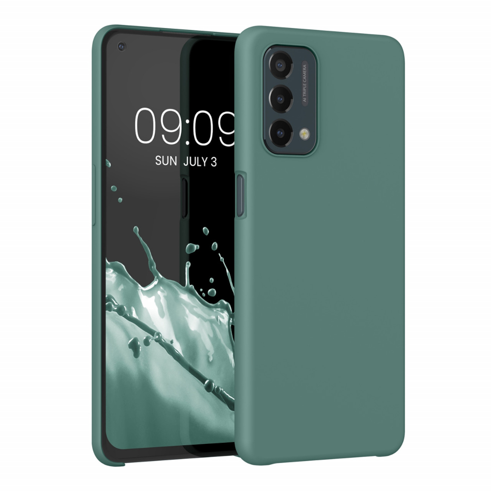 Husa Kwmobile pentru OnePlus Nord N200 5G, Silicon, Verde, 57704.166