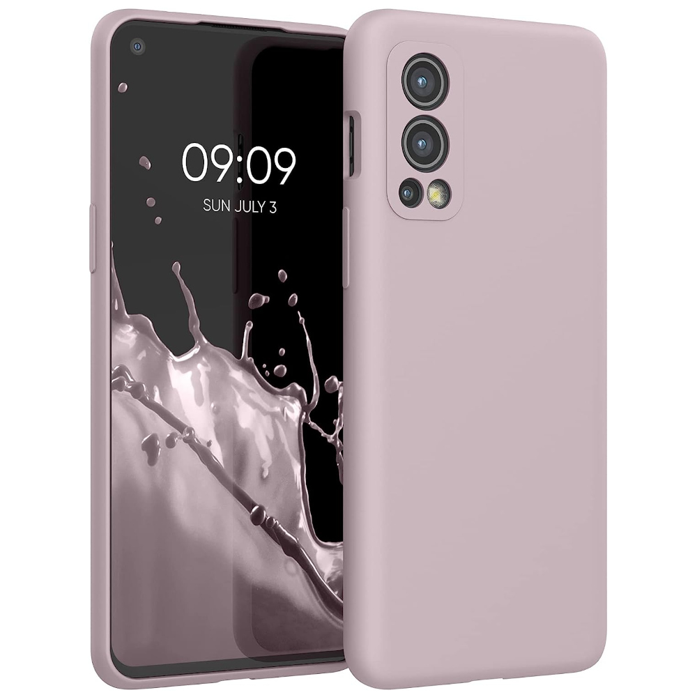 Husa Kwmobile pentru OnePlus Nord 2 5G, Silicon, Mov, 56070.236