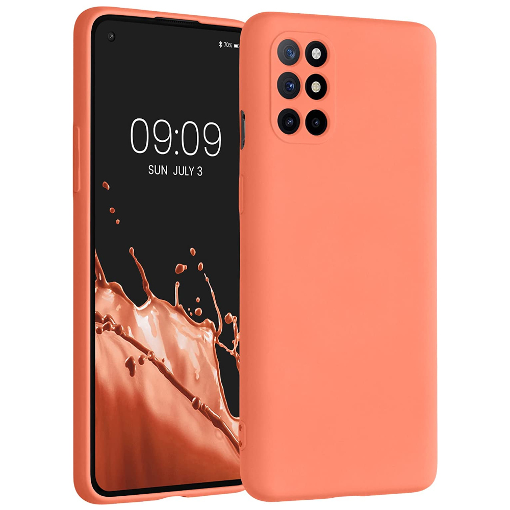 Husa Kwmobile pentru OnePlus 8T, Silicon, Portocaliu, 55350.203