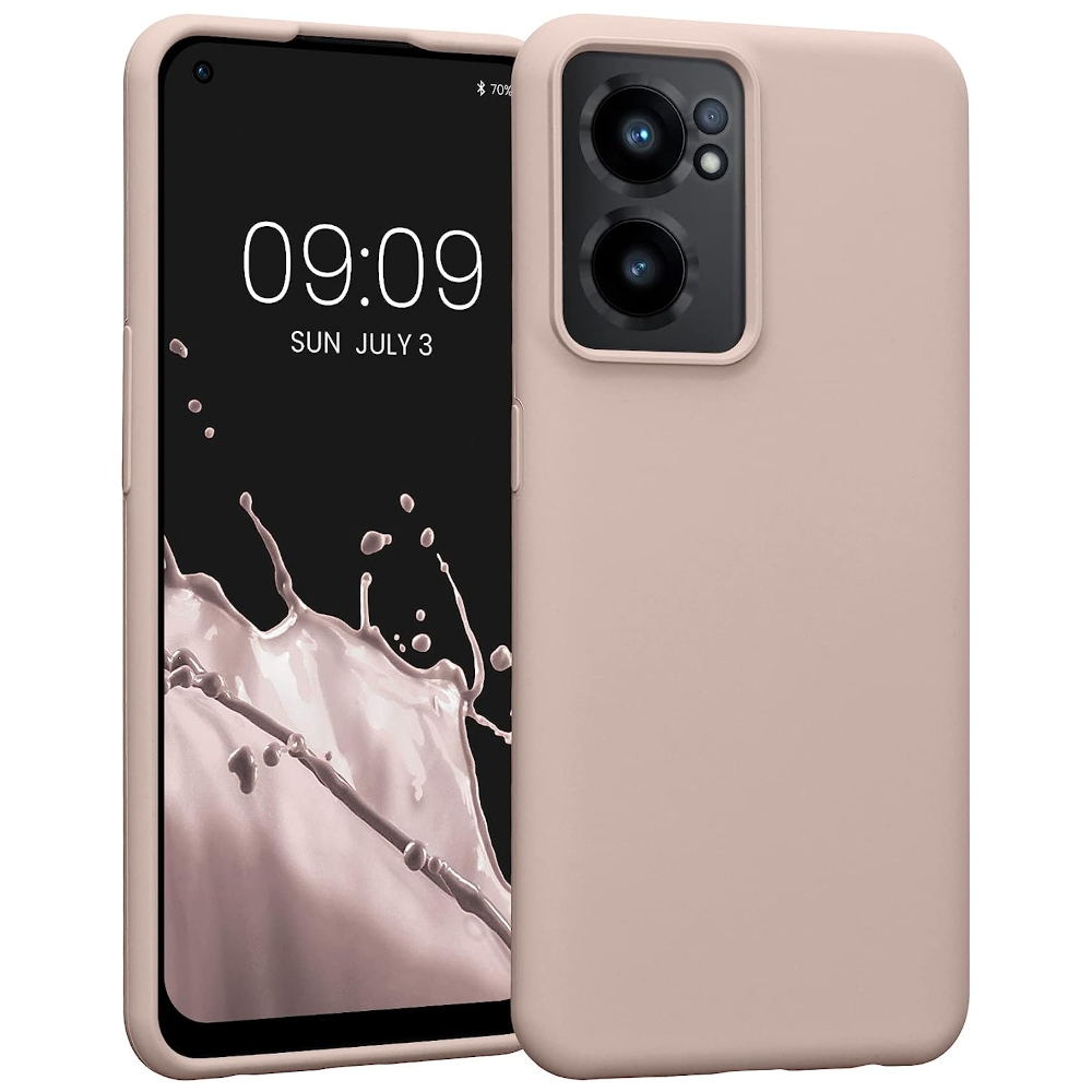 Husa Kwmobile pentru OnePlus Nord CE 2 5G, Silicon, Crem, 58116.225