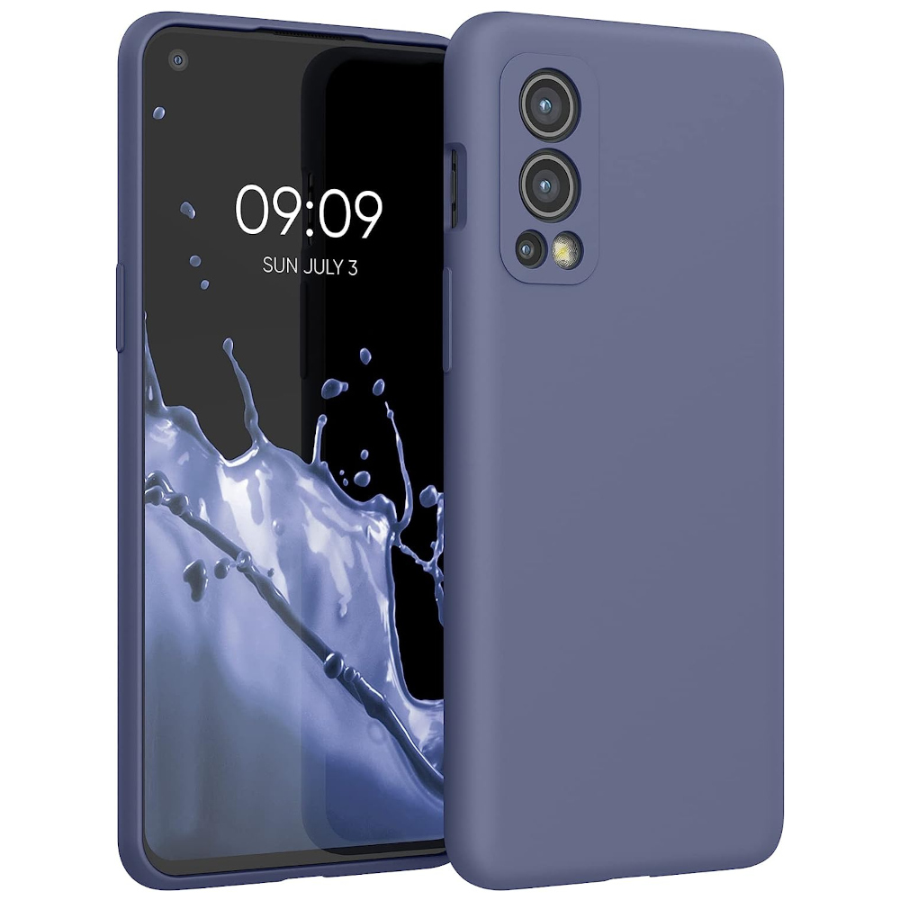 Husa pentru OnePlus Nord 2 5G, Silicon, Albastru, 56070.130, Kwmobile