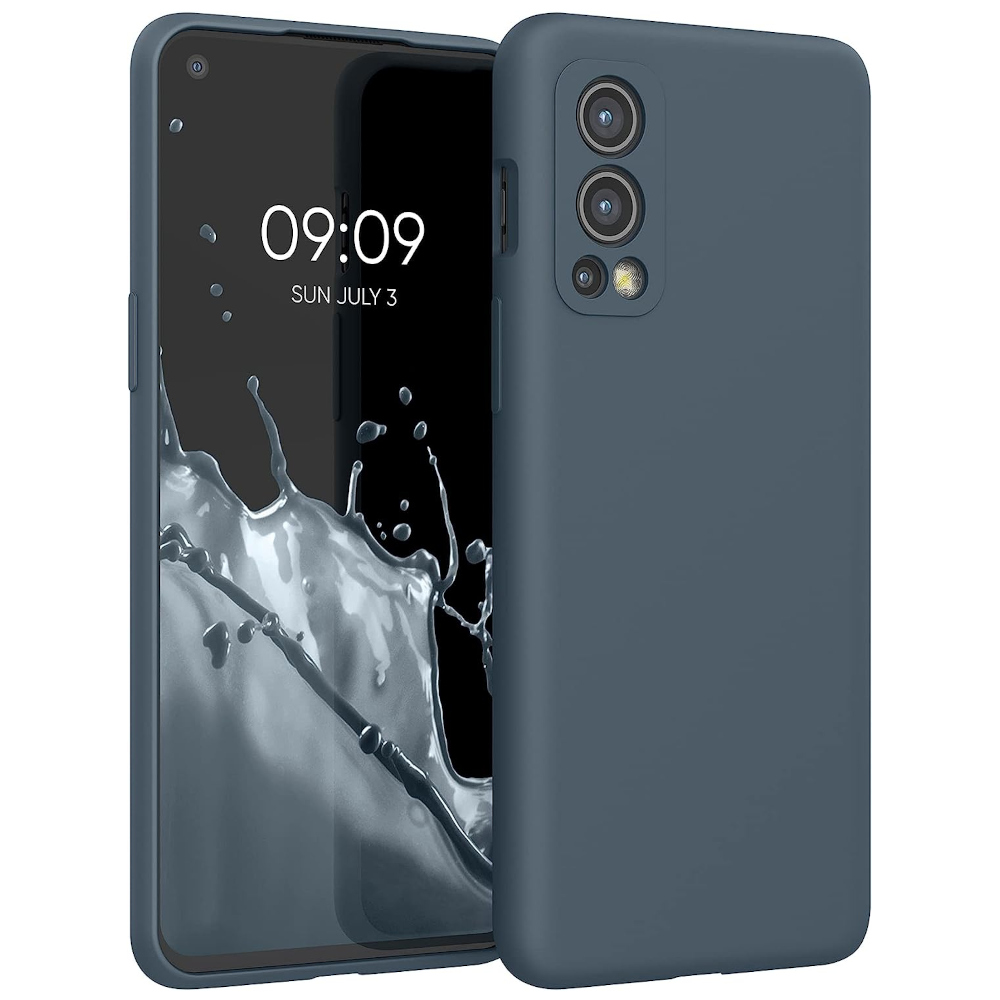 Husa pentru OnePlus Nord 2 5G, Silicon, Albastru, 56070.202, Kwmobile