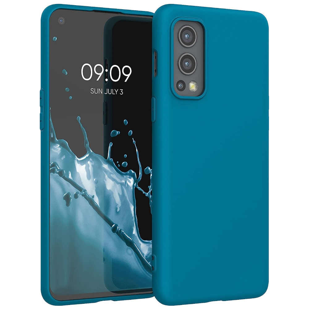 Husa pentru OnePlus Nord 2 5G, Silicon, Albastru, 56036.224, Kwmobile