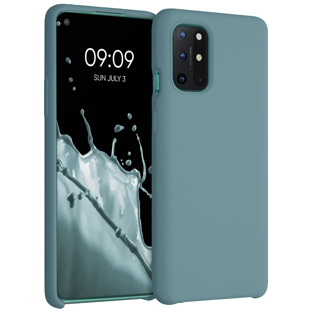 Husa Kwmobile pentru OnePlus 8T, Silicon, Verde, 53683.207