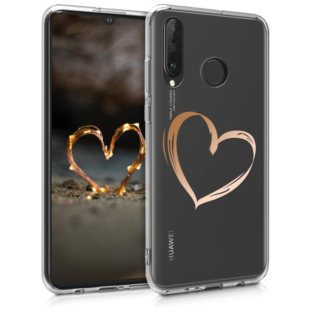 Husa pentru Huawei P30 Lite, Silicon, Rose Gold, 47501.29