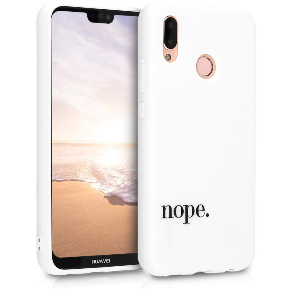 Husa pentru Huawei P20 Lite, Silicon, Alb, 46534.02