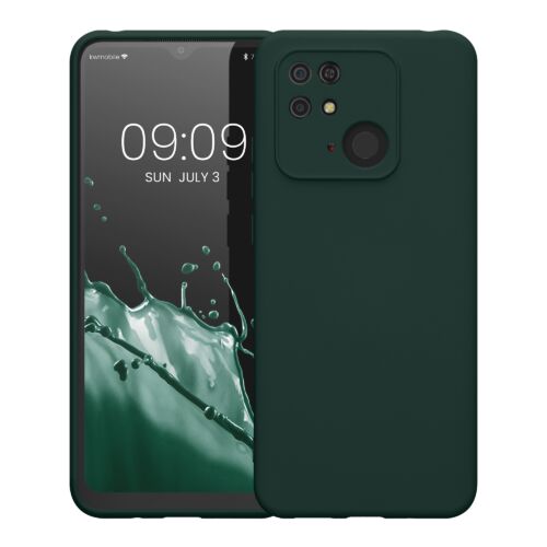 Husa Kwmobile pentru Xiaomi Redmi 10C, Silicon, Verde, 59229.169