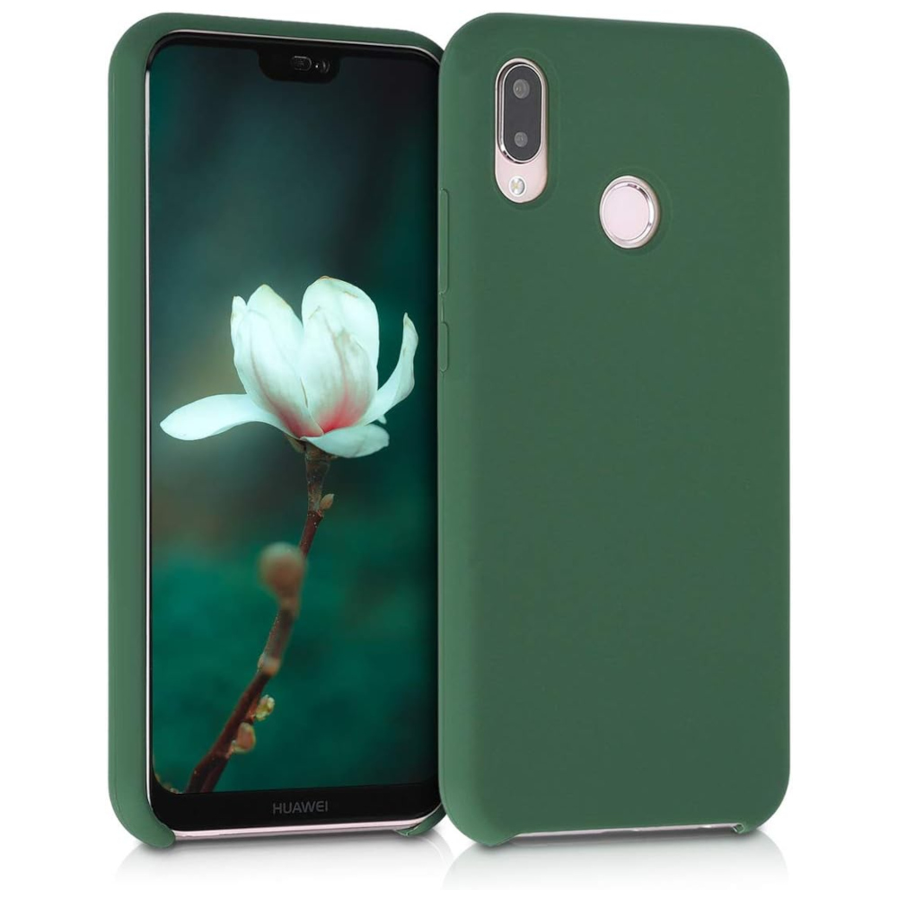 Husa pentru Huawei P20 Lite, Silicon, Verde, 45687.80