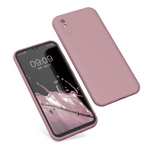 Husa Kwmobile pentru Xiaomi Redmi 9A/Redmi 9AT, Silicon, Roz, 56570.193