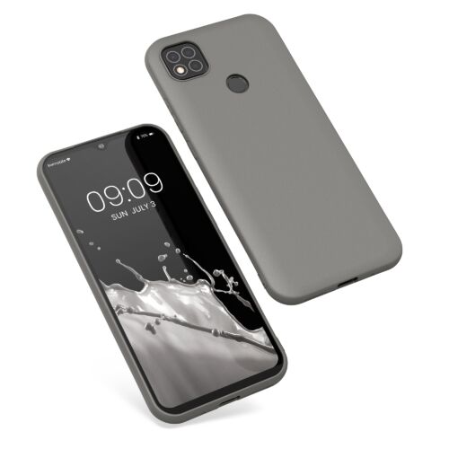 Husa Kwmobile pentru Xiaomi Redmi 9C, Silicon, Gri, 52850.155