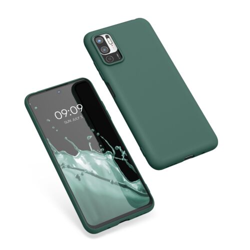 Husa Kwmobile pentru Xiaomi Redmi Note 10 5G, Silicon, Verde, 54947.166