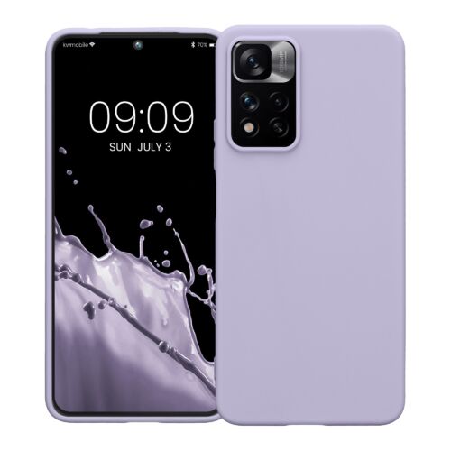 Husa Kwmobile pentru Xiaomi Redmi Note 11 Pro Plus 5G, Silicon, Mov, 58095.108