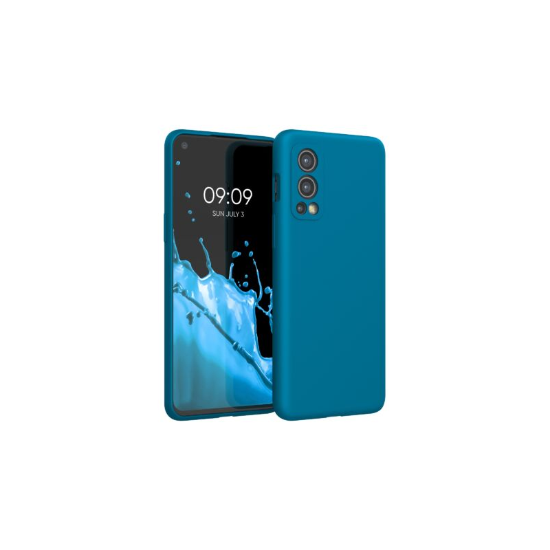 Husa pentru OnePlus Nord 2 5G, Silicon, Albastru, 56070.224, Kwmobile