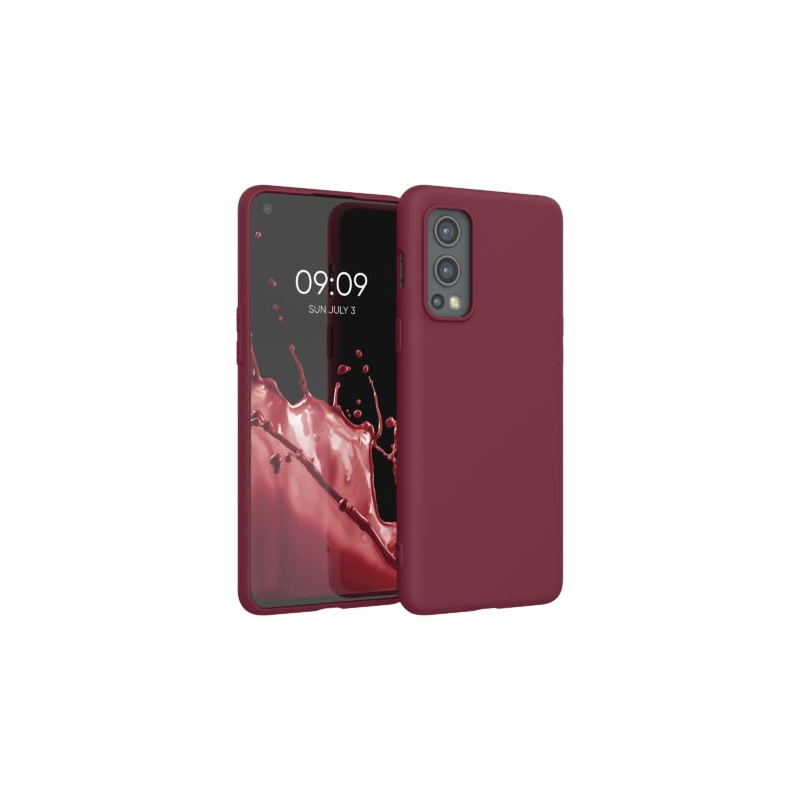 Husa pentru OnePlus Nord 2 5G, Silicon, Rosu, 56036.190, Kwmobile