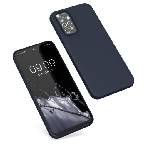 Husa Kwmobile pentru Xiaomi Redmi Note 11/Redmi Note 11s, Silicon, Albastru, 57368.186