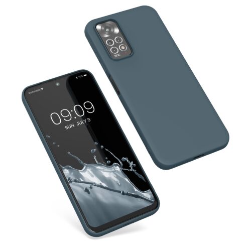 Husa Kwmobile pentru Xiaomi Redmi Note 11/Redmi Note 11s, Silicon, Albastru, 57368.202