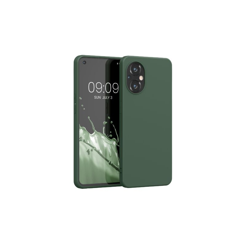 Husa pentru OnePlus Nord N20 5G, Silicon, Verde, 56943.80, Kwmobile