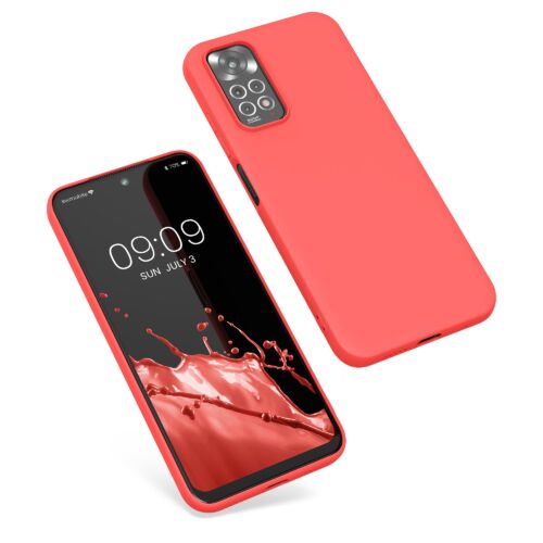 Husa Kwmobile pentru Xiaomi Redmi Note 11/Redmi Note 11s, Silicon, Coral, 57368.141