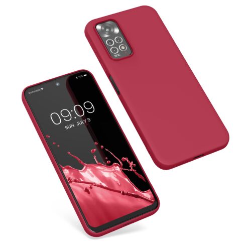 Husa Kwmobile pentru Xiaomi Redmi Note 11/Redmi Note 11s, Silicon, Rosu, 57368.229