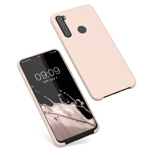 Husa Kwmobile pentru Xiaomi Redmi Note 8, Silicon, Crem, 50186.225