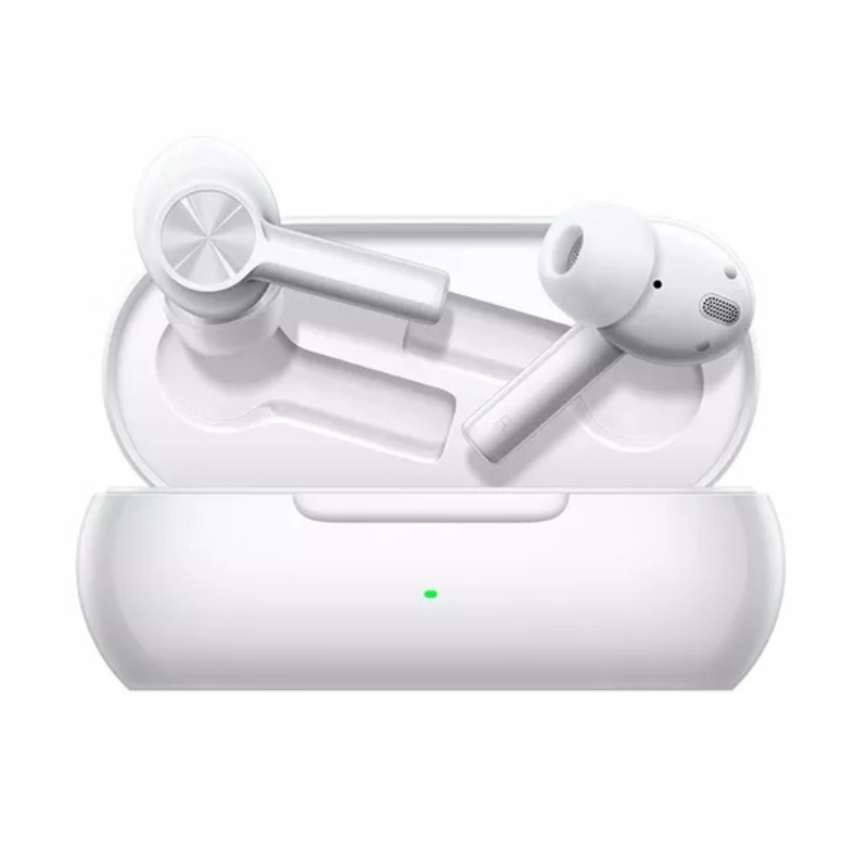 Casti bluetooth semi-in-ear OnePlus Buds Z2 TWS Alb cu cutie de incarcare si transport, ANC, 3 microfoane, Dolby Atmos, Control vocal