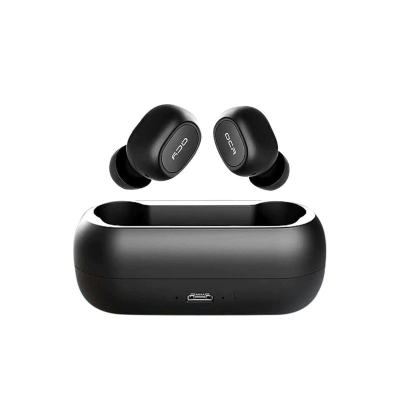 Casti True Wireless QCY T1, Bluetooth 5.0, Negru