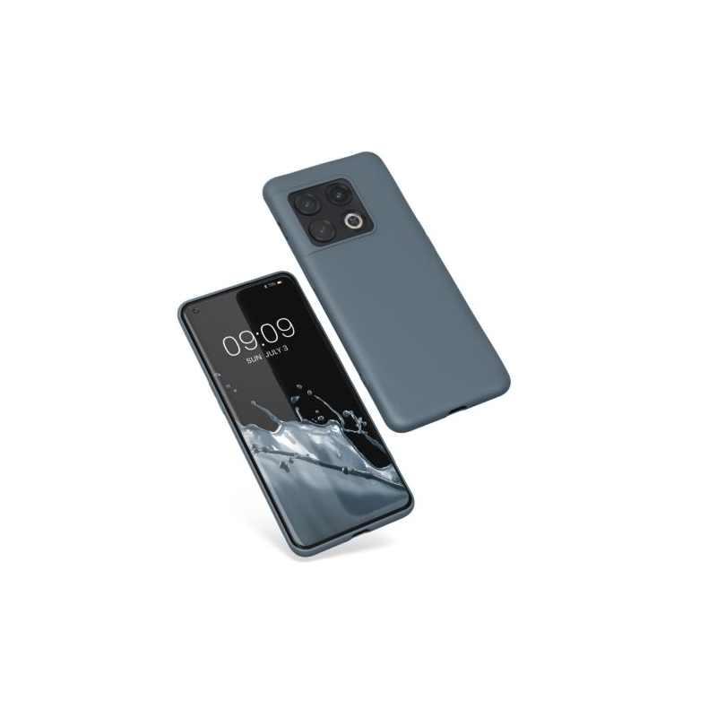 Husa Kwmobile pentru OnePlus 10 Pro, Silicon, Albastru, 57245.202