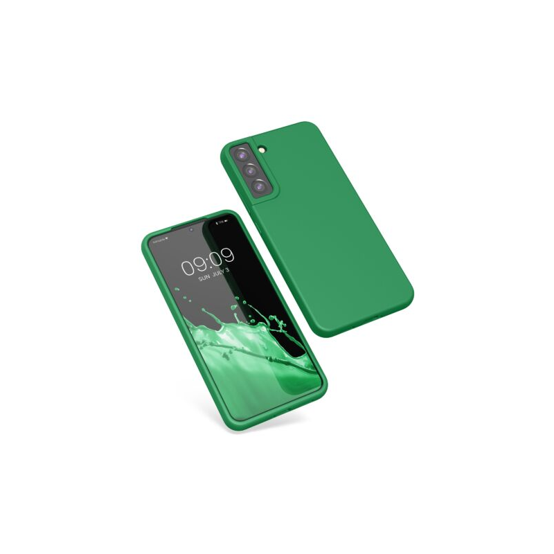 Husa Kwmobile pentru Samsung Galaxy S22 Plus, Silicon, Verde, 56761.227