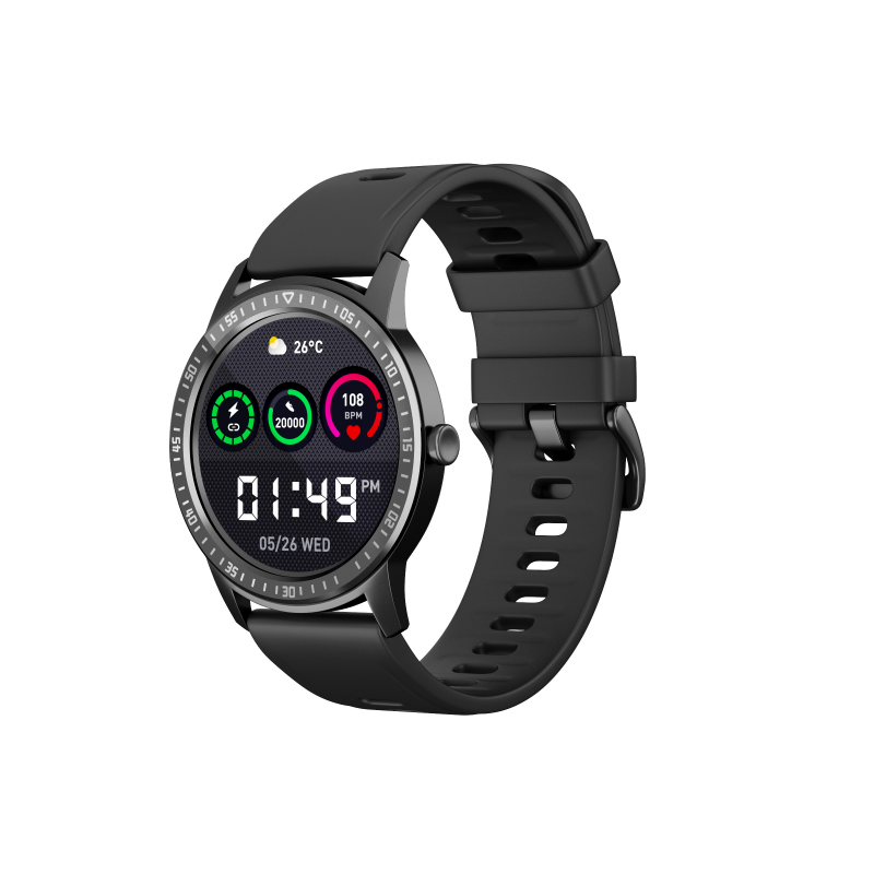 smartwatch cu functie apelare si raspundere prin bluetooth Smartwatch iSEN Watch Q669, Bluetooth, IP67, Negru