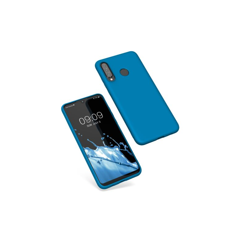 Husa Kwmobile pentru Huawei P30 Lite, Silicon, Albastru, 47499.224