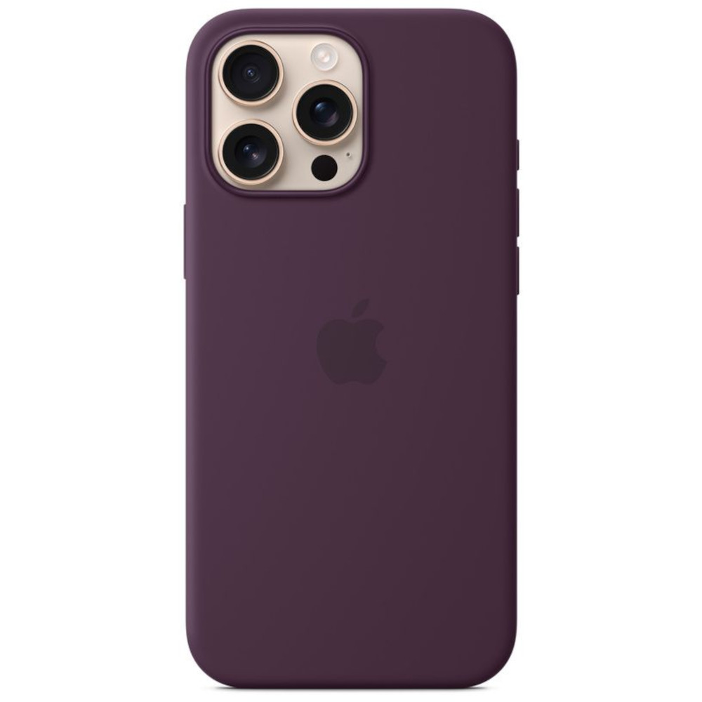 Husa de protectie Apple Silicone Case pentru iPhone 16 Pro Max, MagSafe, Plum