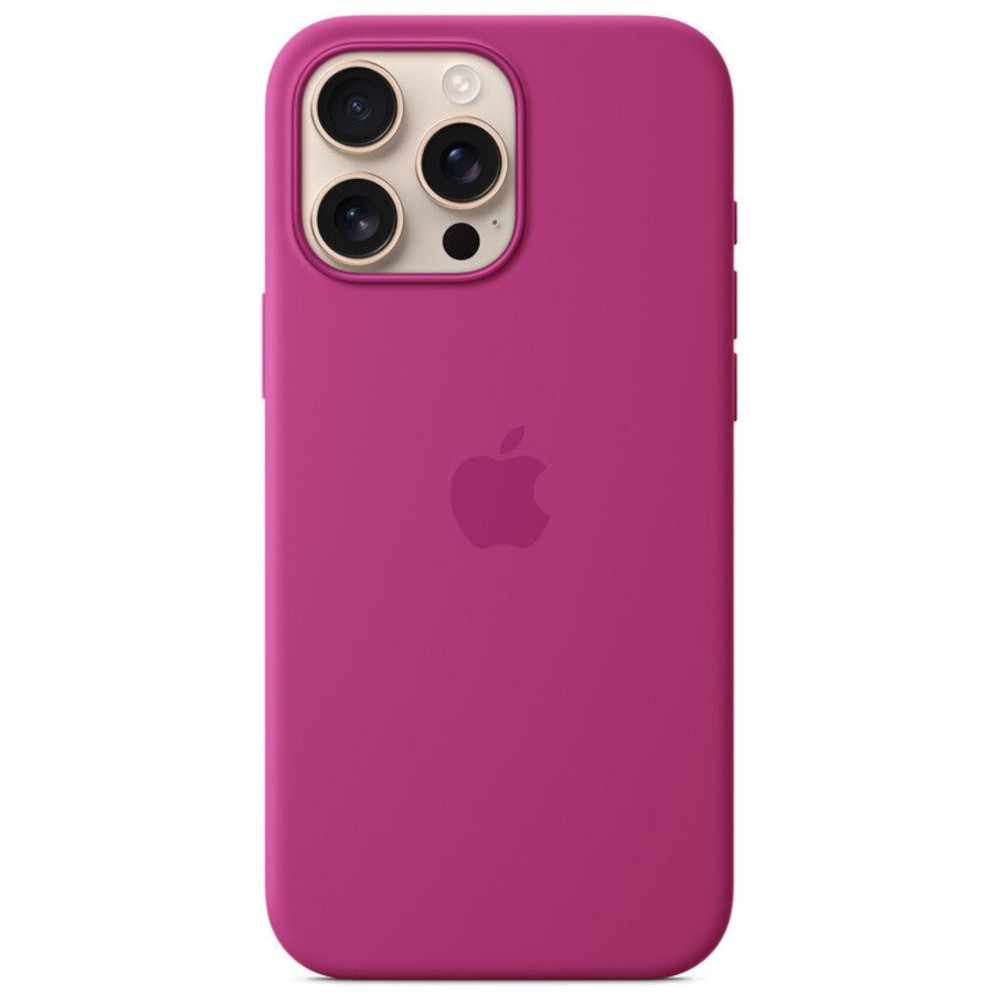 Husa de protectie Apple Silicone Case pentru iPhone 16 Pro Max, MagSafe, Fuchsia