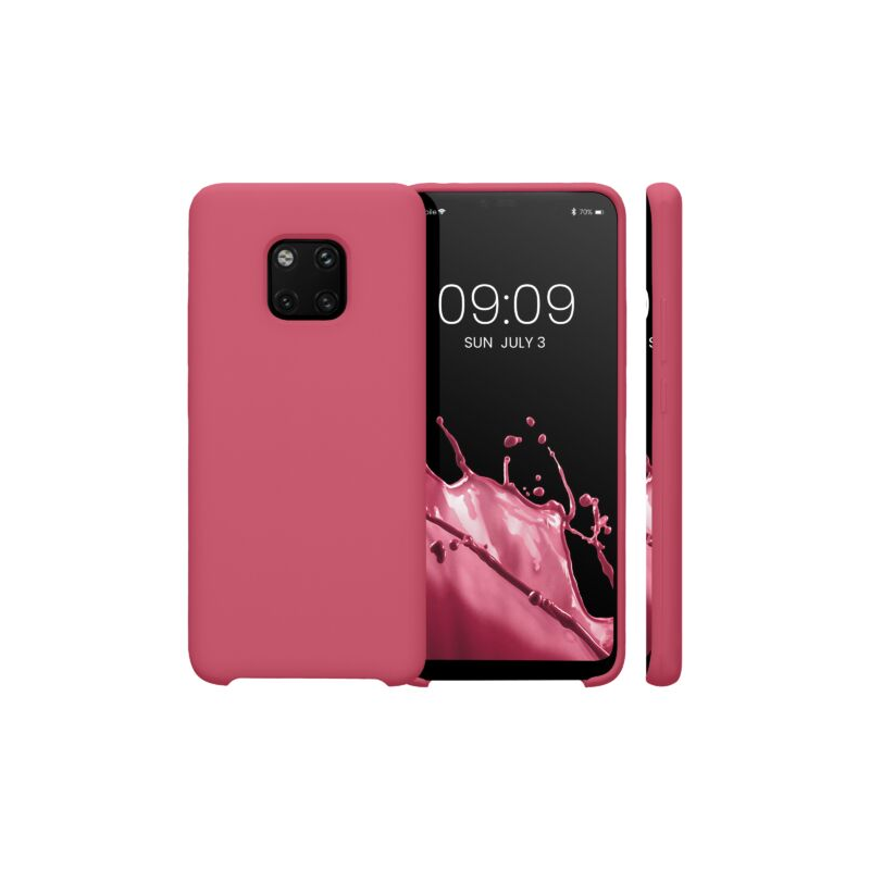 Husa Kwmobile pentru Huawei Mate 20 Pro, Silicon, Roz, 52287.238