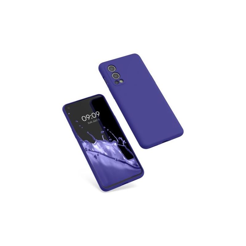 Husa Kwmobile pentru OnePlus Nord 2 5G, Silicon, Albastru, 56070.234