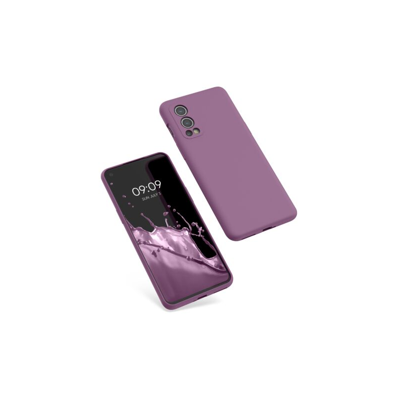 Husa Kwmobile pentru OnePlus Nord 2 5G, Silicon, Mov, 56070.235