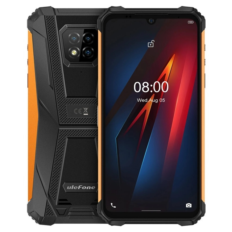 Telefon mobil Ulefone Armor 8, 64GB, 4GB RAM, Dual SIM, Negru/Portocaliu