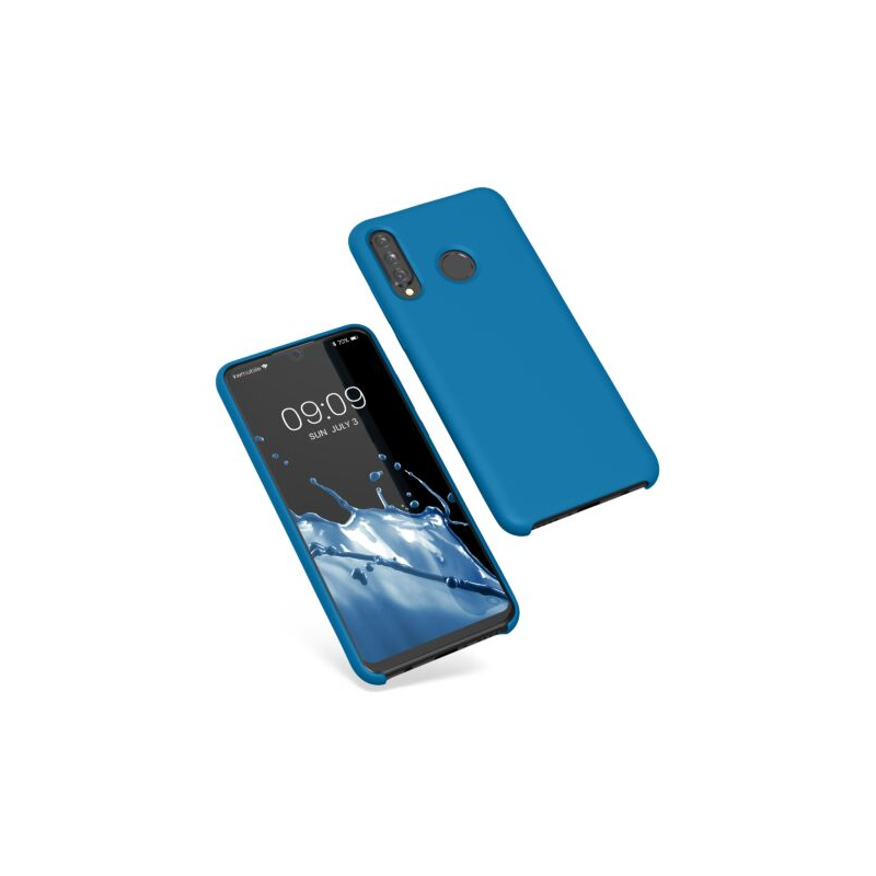 Husa Kwmobile pentru Huawei P30 Lite, Silicon, Albastru, 47510.224