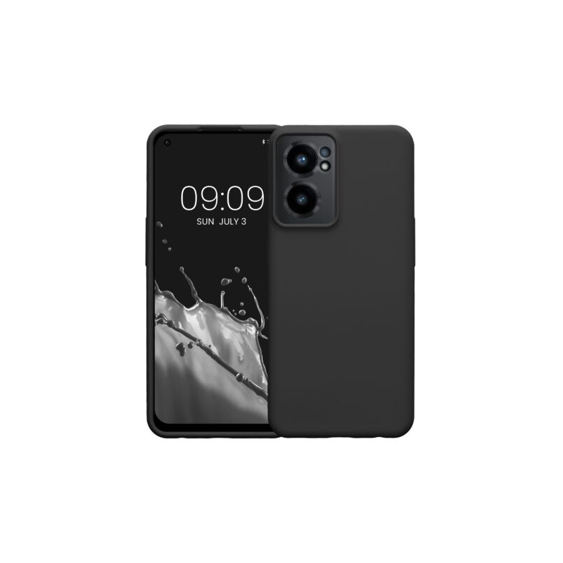 Husa Kwmobile pentru OnePlus Nord CE 2 5G, Silicon, Negru, 58116.01