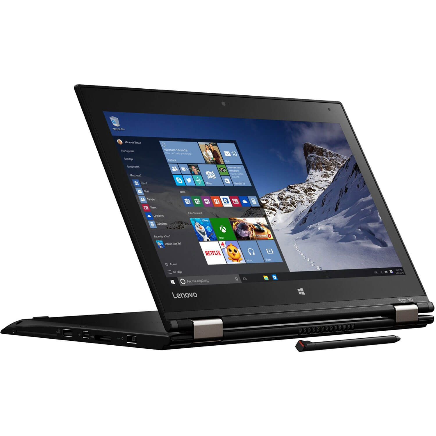 Laptop 2 in 1 Lenovo Yoga 260, Intel Core i7-6600U, 16GB DDR4, SSD 512GB, Intel HD Graphics, Windows 10