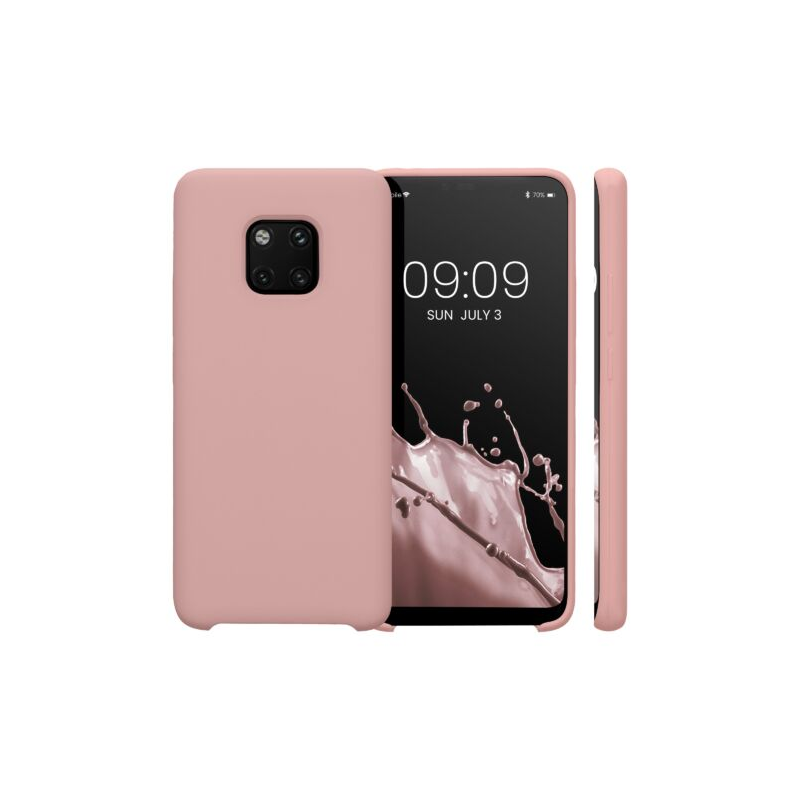 Husa Kwmobile pentru Huawei Mate 20 Pro, Silicon, Roz, 52287.193