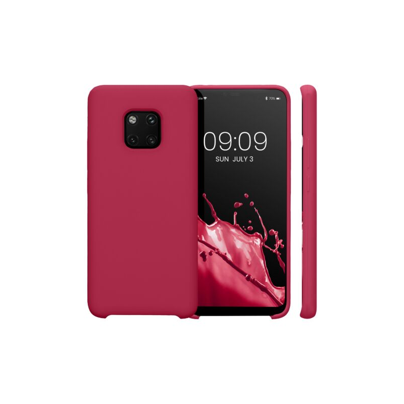 Husa Kwmobile pentru Huawei Mate 20 Pro, Silicon, Rosu, 52287.229