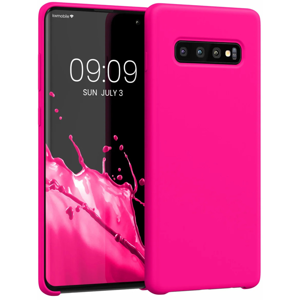 Husa Kwmobile pentru Samsung Galaxy S10 Plus, Silicon, Roz, 49028.77