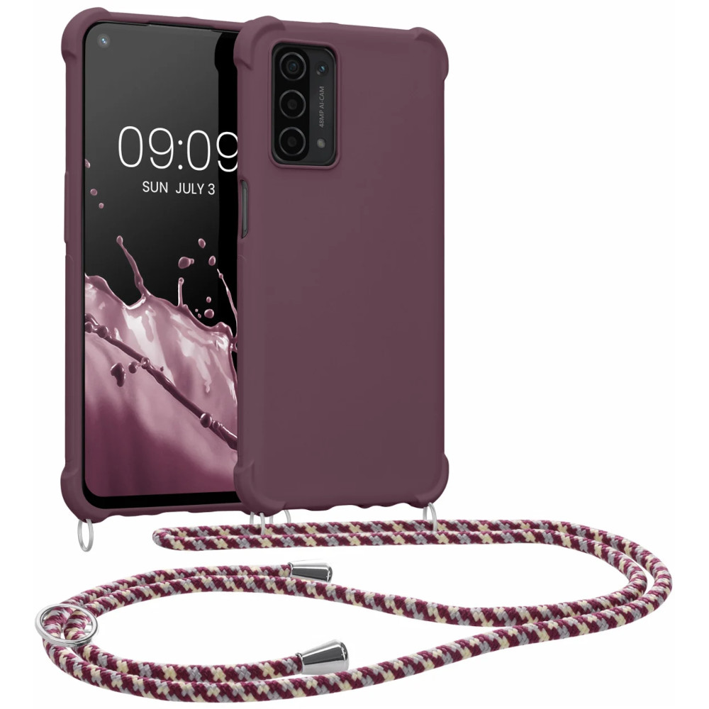 Husa Kwmobile pentru OPPO A74 5G/A54 5G, Silicon, Violet, 58012.187