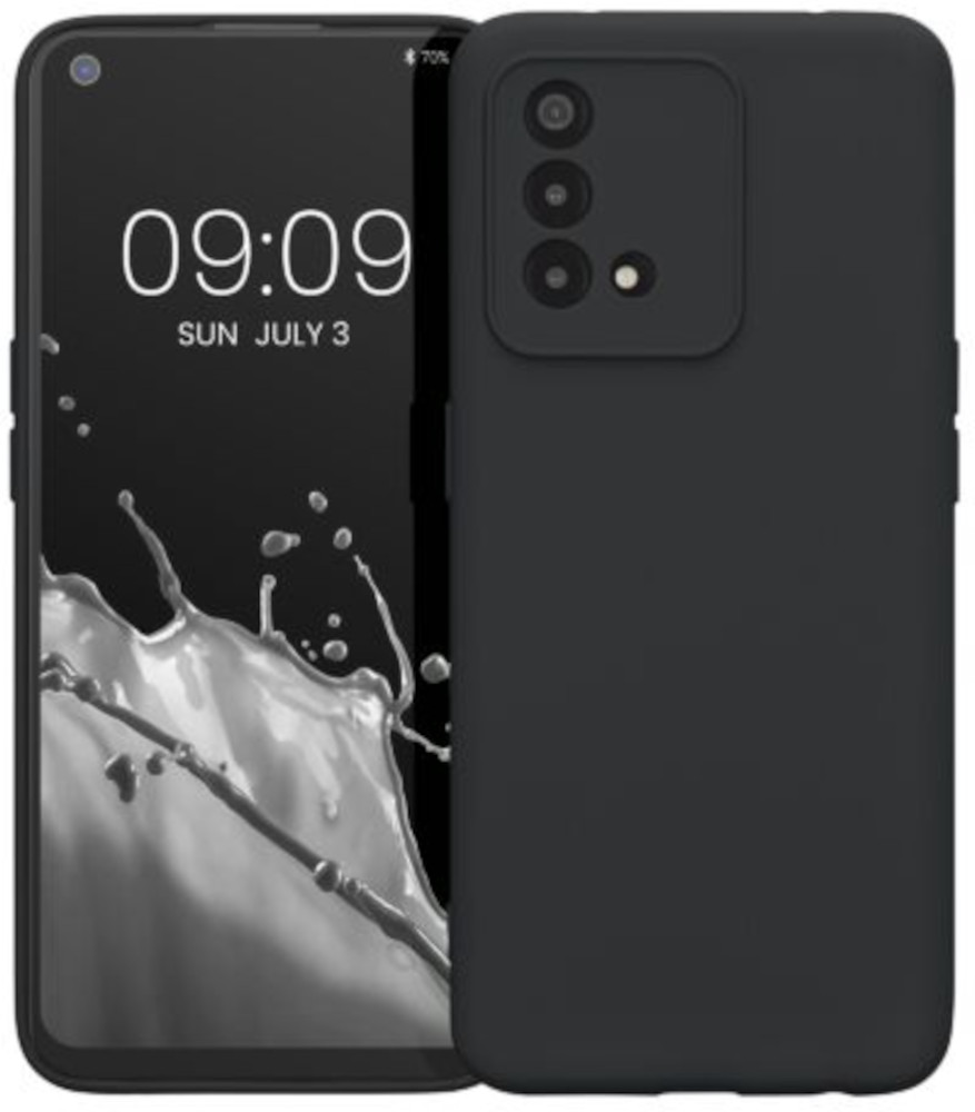 Husa Kwmobile pentru OPPO A74, Silicon, Negru, 58907.47